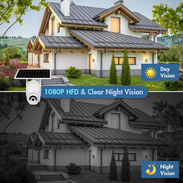 T22 1080P Full HD Solar Powered WiFi Camera, Support PIR Alarm, Night Vision, Two Way Audio, TF Card, 2.4G WiFi T22 1080P Full HD Solar Powered WiFi Camera, Support PIR Alarm, Night Vision, Two Way Audio, TF Card, 2.4G WiFi
